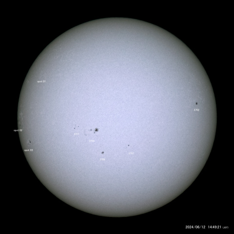太陽黒点 (2024/06/12)