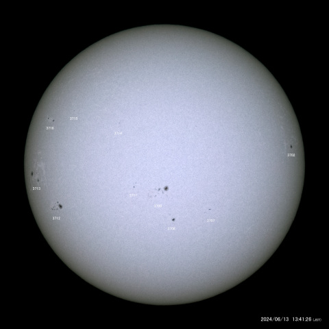 太陽黒点 (2024/06/13)