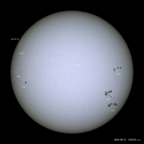 太陽黒点 (2024/06/21)