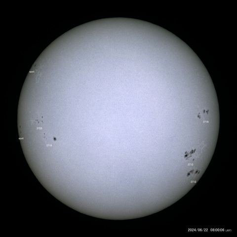 太陽黒点 (2024/06/22)