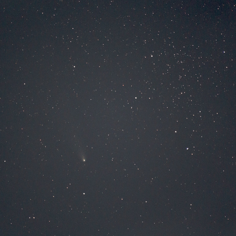 紫金山・アトラス彗星と散開星団 (IC4756) 