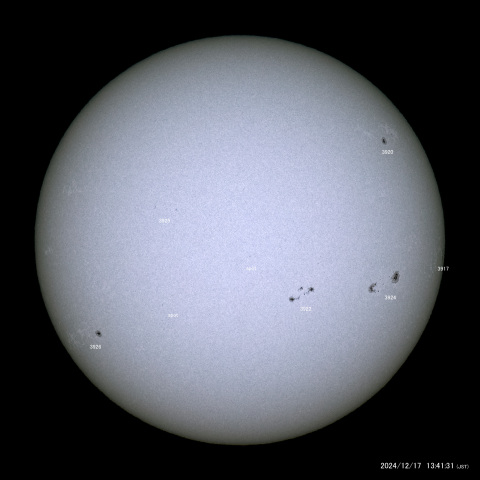 太陽黒点 (2024/12/17)