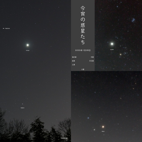 今宵の惑星たち