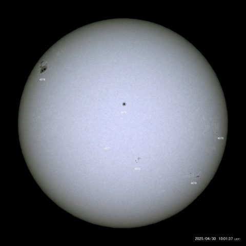 太陽黒点 (2025/04/30)