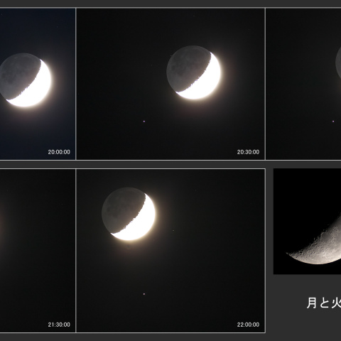 月と火星の大接近 (2025/06/01)