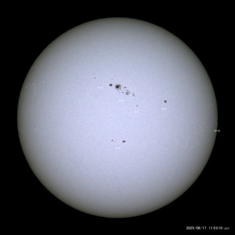 太陽黒点 (2025/06/17)