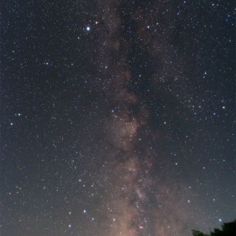 南斗六星(いて座)から わし座付近の天の川