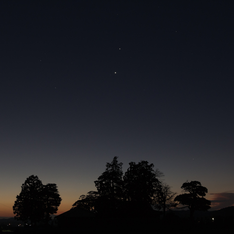 金星と木星の接近