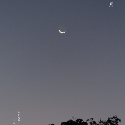 有明の月(月齢 26.4)