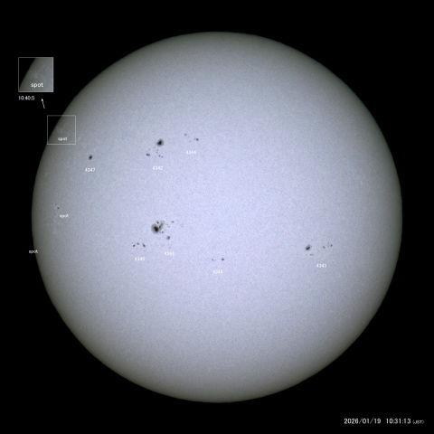 太陽黒点 (2026/01/19)