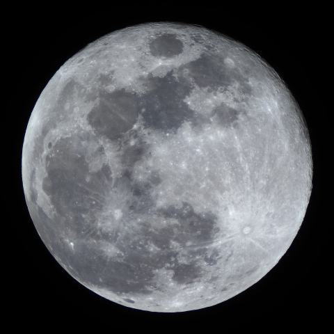 ほぼ満月(月齢 14.7)