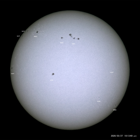 太陽黒点 (2026/03/27)