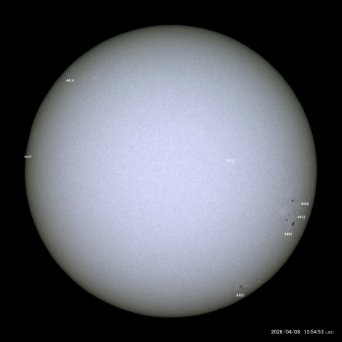 太陽黒点 (2026/04/08)