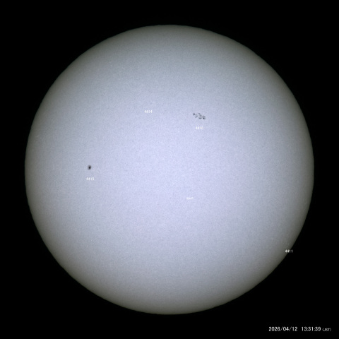 太陽黒点 (2026/04/12)