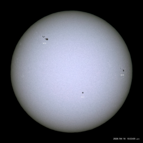 太陽黒点 (2026/04/16)