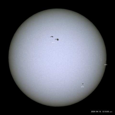 太陽黒点 (2026/04/18)