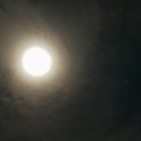 月と土星の接近