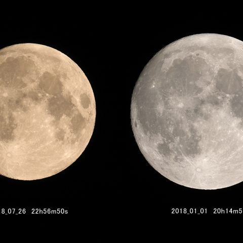 遠い月と近い月