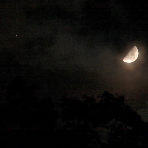 月と土星の接近