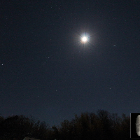 月と冬の星座＆火星、天王星