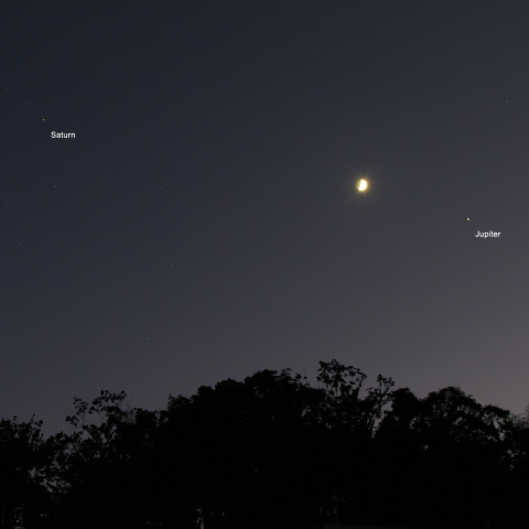 月と土星 木星 アンタレス