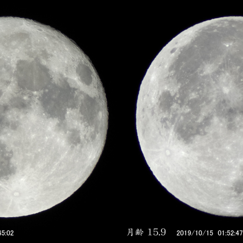 月齢 15.8 ＆ 15.9