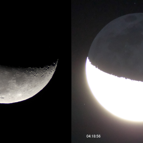 月齢 24（地球照）