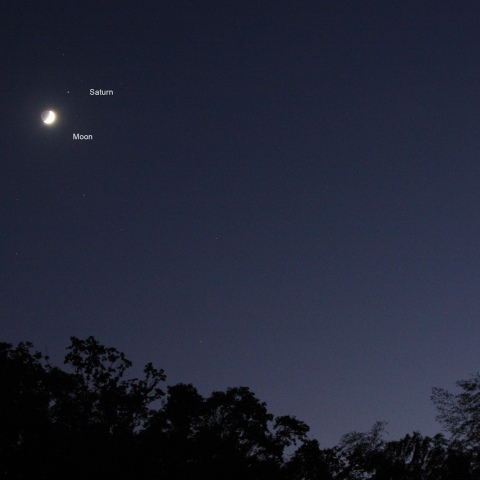 月と土星の接近＆木星