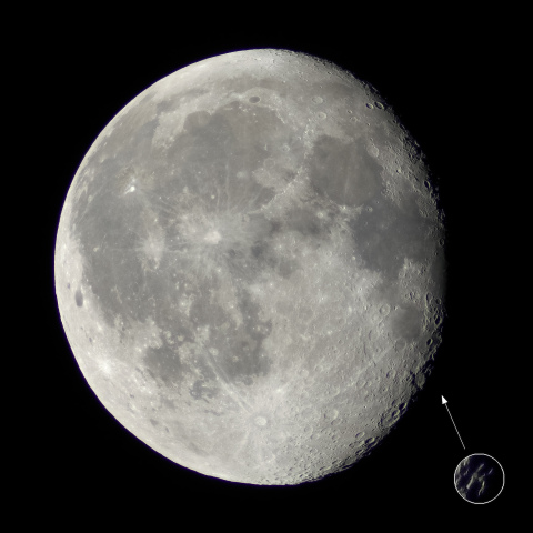 月齢 18.5（月面 K）