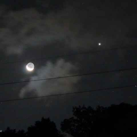 月と金星の接近