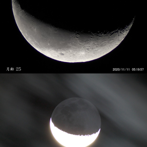 月齢 25（地球照）
