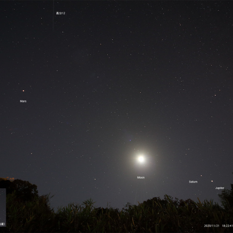 月_木_土_火＆人工衛星