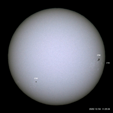 太陽黒点 (2020/12/04)