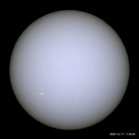 太陽黒点 (2020/12/17)