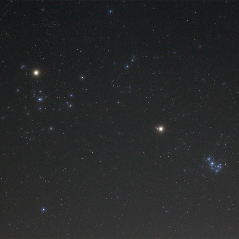 火星とプレアデス＆ヒアデス