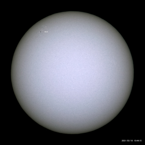 太陽黒点 (2021/03/18)