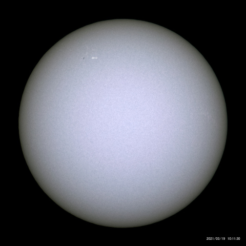 太陽黒点 (2021/03/19)