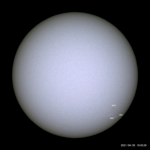 太陽黒点 (2021/04/30)