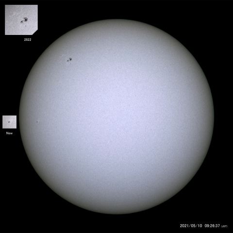 太陽黒点 (2021/05/10)