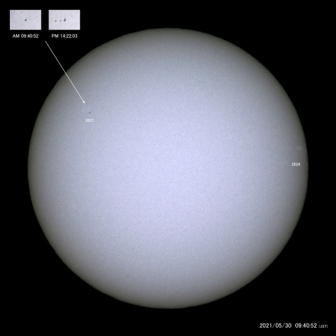 太陽黒点 (2021/05/30)
