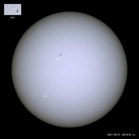 太陽黒点 (2021/06/01)