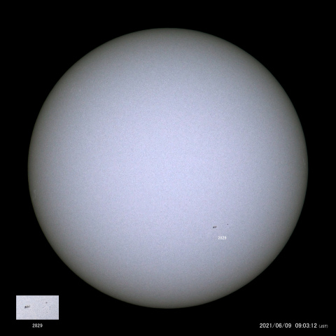 太陽黒点 (2021/06/09)