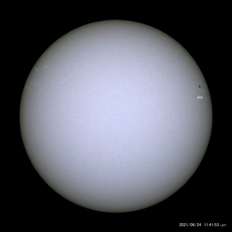 太陽黒点 (2021/06/24)