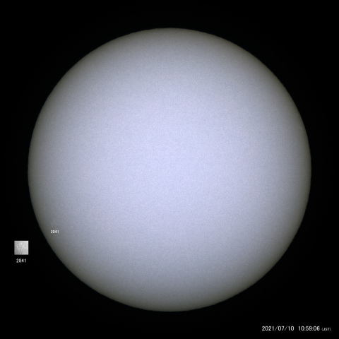 太陽黒点 (2021/07/10)