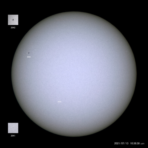 太陽黒点 (2021/07/13)