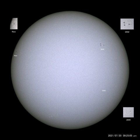 太陽黒点 (2021/07/20)