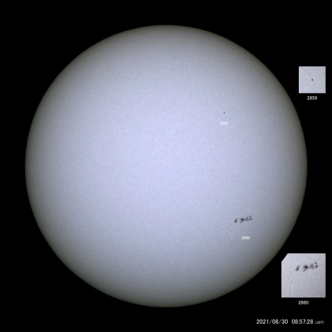 太陽黒点 (2021/08/30)