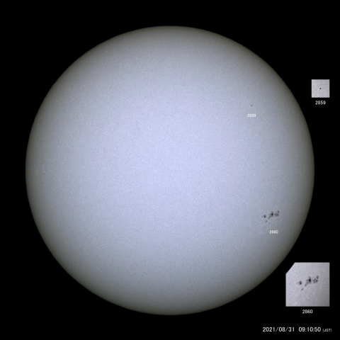 太陽黒点 (2021/08/31)