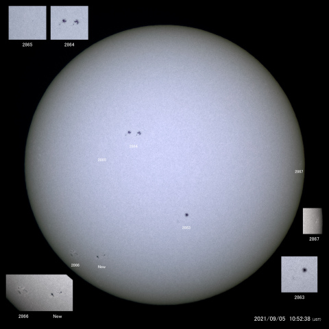 太陽黒点 (2021/09/05)