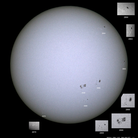 太陽黒点 (2021/09/10)